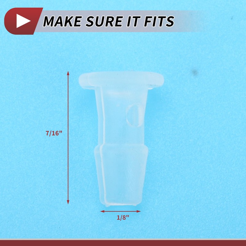 HEROFFIX 4 Pcs Aquarium Plastic Hose Barb Fitting 1/8" Barb