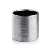 WGVI Silver Etched Ceramic Cylinder Vase Width 5.5" Height 5",