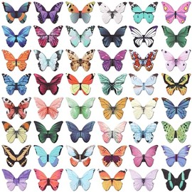 50 Piezas de Marcadores Magnéticos de Mariposa, Marcadores de Mariposa Plegables, Hermosos Marcadores de Libro para Mujeres Amantes de los Libros, Lin