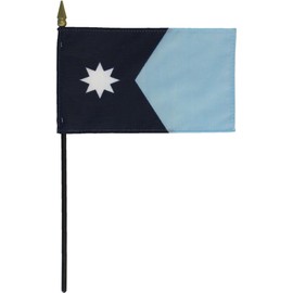 Minnesota (2024) - 4 in x 6 in State Stick Flag