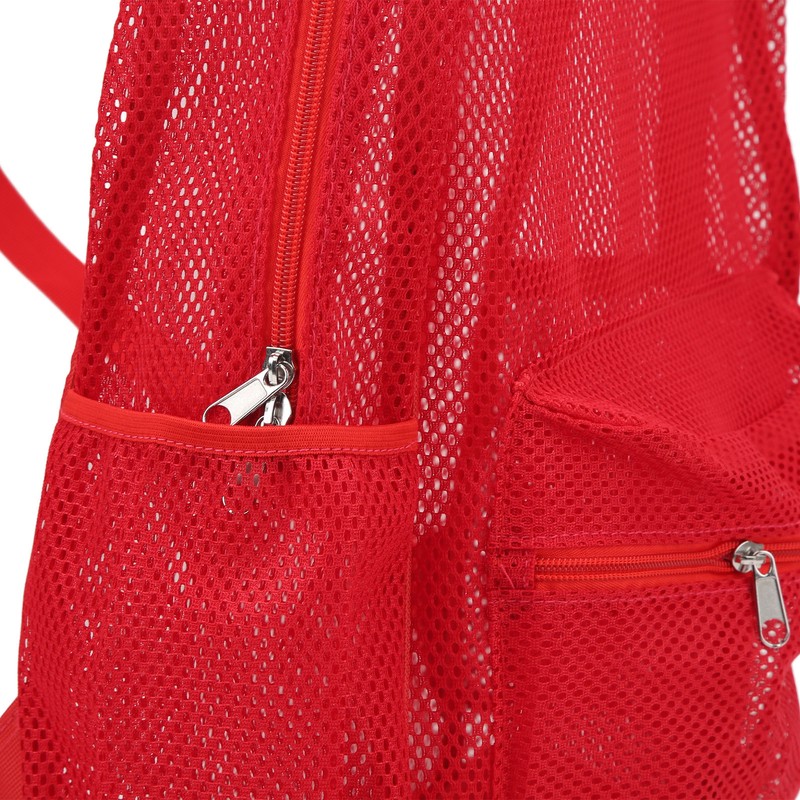 Mesh Backpack Heavy Duty Lightweight Large Capacity Washable See Through