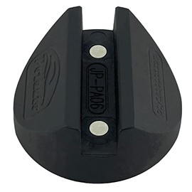 Potauto Universal Nylon PA6 Grooved Magnetic Jack Pad Jacking Puck Pinch Weld (Slot Width 0.55 Inch) Frame Rail Adapter (Qty 1, Black)