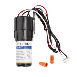 RCO810 3-in-1 Hard Start Kit for 110-125V 1/12-1/5 HP Freezer Compressor Capacitor, Replaces TJ90RCO810 AP4503019 ERP810 HS8 HS810 RC100 (1 Pcs)
