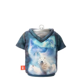 Puffin - The Tee - Insulated 12 oz Can Cooler I Beer Bottle & Soda Can Insulator, Keep Drinks and Beverages Cold (Mystic Wolves)