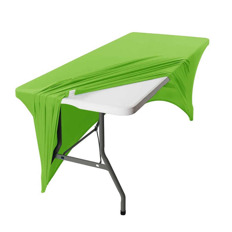 Peomeise 8FT Spandex Table Cover Rectangular Stretch Spandex Tablecloth (Apple