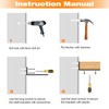 Floating Shelf Brackets 8 inch 6 Pack L Brackets for