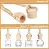 uxcell 100pcs Hanging Car Air Freshener Perfume Bottle, 8ml Pendant
