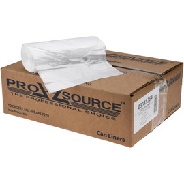 PRO SOURCE Clear 9 Micron HDPE Hospitality Trash bags: No Drawstring, 30 Gallon (Pack of 500 Bags)