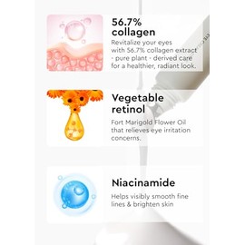 BE+WANTS [K-Beauty] Bewants Eye Cream Stick Para Arrugas | Crema Debajo De Los Ojos Para Ojeras E Hinchazón | Crema Para Ojos Para Hinchazón Y Bolsas 