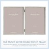 Addison Ross, Essentials Photo Frame, Silver Plate Double, 4 x