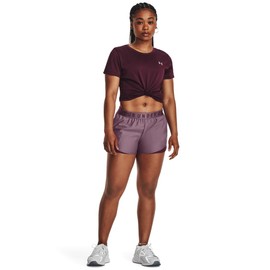 Under Armour Play Up 3.0 - Pantalones Cortos para Mujer, (500) Morado Brumoso, Granate Oscuro, Granate Oscuro, X-Large