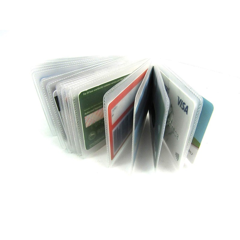 Replacement Credit Card Holder Plastic Sleeves Inserts Landscape