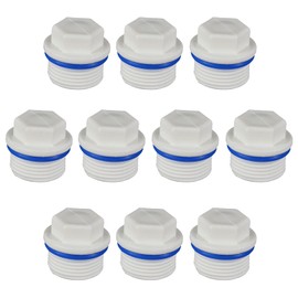 Blind Plug Water Pipe Pack of 10 Blind Plugs 1/2 Inch Sealing Cap Sealing Plug Male Thread End Plug Suitable Thread Fitting Heating Drinking Water System PPR