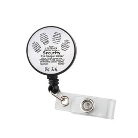 Vet Tech Badge Reel Retractable Veterinary Technician Gift Veterinarian Id Badge Holder Graduation Thank You Gift Badge Clip (Vet Tech Badge Reel CA)