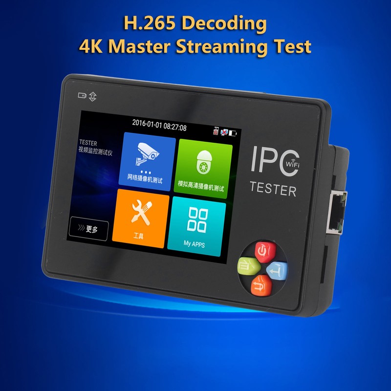 CCTV Camera Tester 3.5 Inch 4K Master Code Stream Portable
