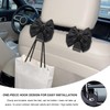 NYTKL 2 PCS Car Back Seat Headrest Hooks, Cute Bow