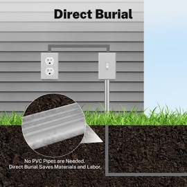 FIRMERST 14/3 UF Wire Outdoor Direct Burial Underground Feeder 25ft