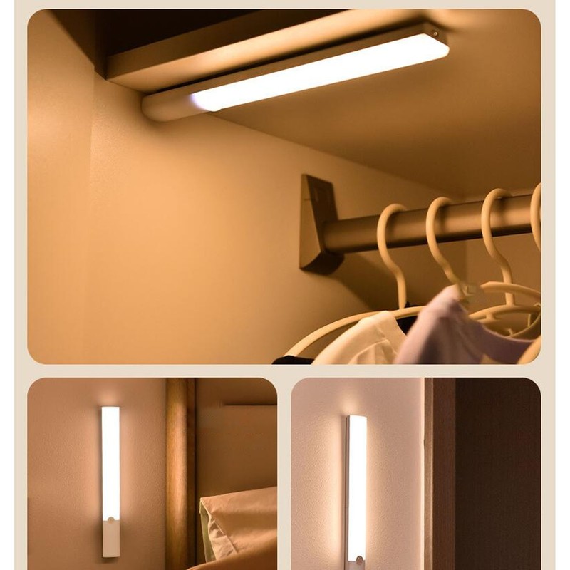 Motion Sensing Cabinet Light Three Color USB C Rechargeable Dimmable