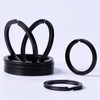 30 Pieces Flat Key Rings Metal Keychain Rings Split Keyrings