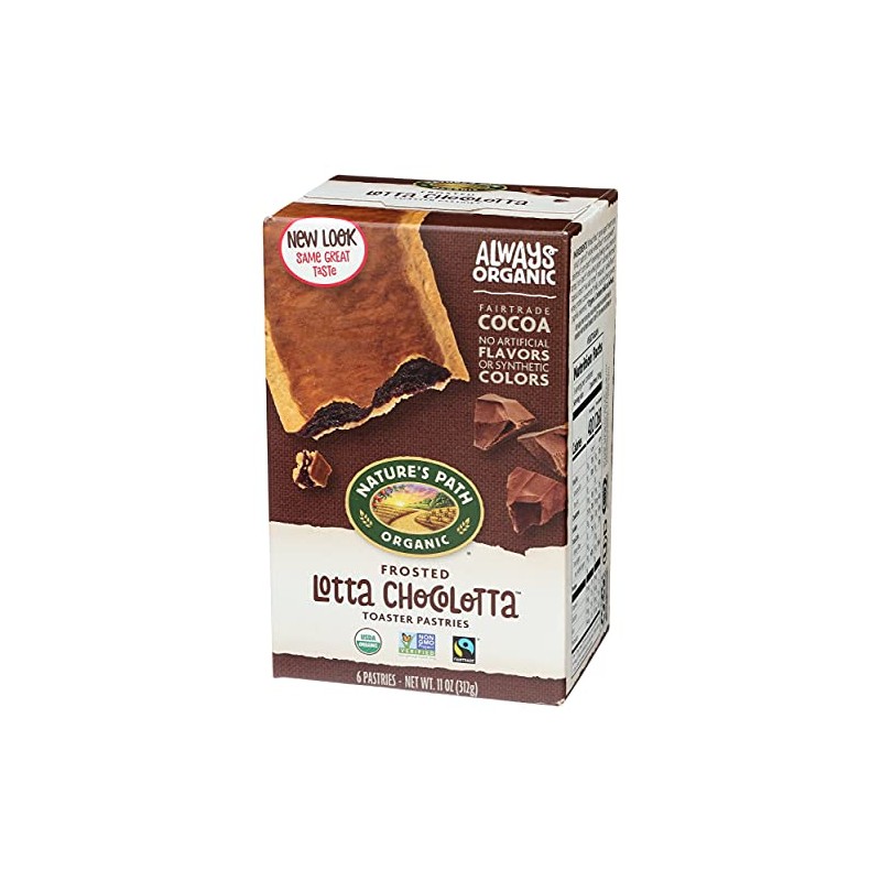 Nature's Path, Organic Toaster Pastries, Lotta Chocolotta, 6 Ct