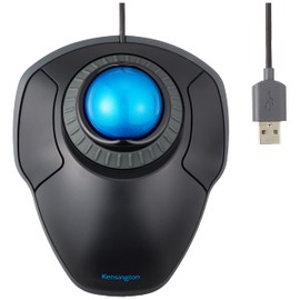 Kensington Kensington Orbit Trackball with Scroll Ring, K72337JP, Black