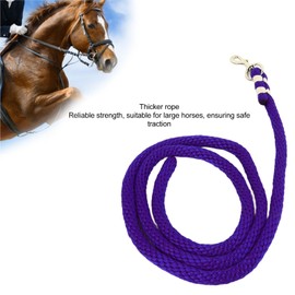 Lunge Line for Horses, Horse Lunge Line with Secure Snap, Heavy Duty High Tensile Horse Rope Lunge Line, Horse Training Rope for Equestrian Training, Daily Traction (Purple)