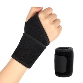 CHDZSW Handgelenk Bandagen & Handgelenkstütze mit einstellbarer Kompression (Links/Rechts) für Sehnenscheidenentzündung, Arthritis, Handgelenkschiene, chmerzlinderung bei Gelenkverletzungen (Schwarz)