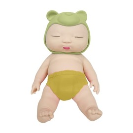 Ugly Babies Big, 9.8 inches (25 cm), Green, Baby Squishy, Squishy Doll Toy, Slow Rising, Durable, Stretchy, Good Texture, Stress Relief, Decompression Toy, Divergence Goods
