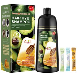 ZENITHGLO Chestnut Brown Hair Dye Shampoo 3 in 1 for Women & Men 100% Gray Hair Coverage - Herbal Ingredients Natural Plant Hair Color - Hair Dye in Minutes 17.6 Fl Oz