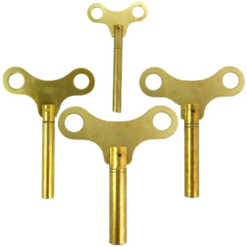 TAURISH Extra Long Brass Universal Clock Winding Key for Antique