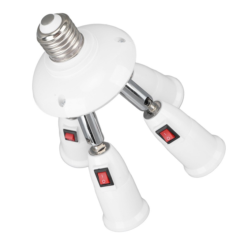 Light Splitter Socket 4 in 1 Bulb Splitter E26 E27