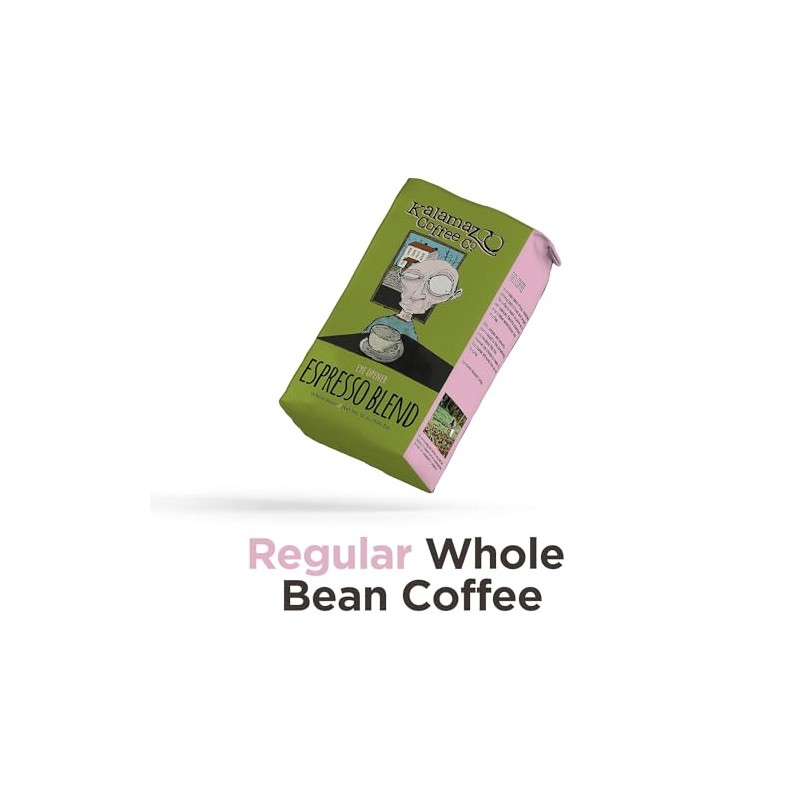 KALAMAZOO COFFEE COMPANY Espresso Blend Whole Bean Coffee - Eye