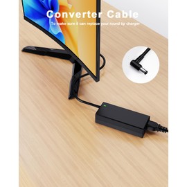 Widescreen 19 V Power Supply Adaptor for LG Monitor 32LH570B, 29WK600, 27MK400H-B, 27UK650, 24MK600M, 24MK400H, 23EA63T, 22EA53T-P,19EN33T-B, LG 32 Inch - 19 Inch LED LCD Monitor Widescreen HDTV