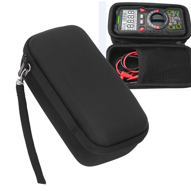 Digital Multimeter Case Multifunction EVA Hard Carrying Case with Mesh