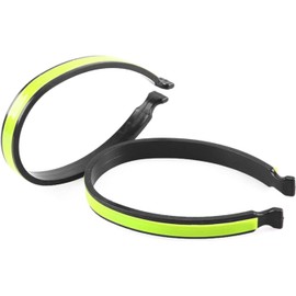 2 x grüne Fahrradhosen-Clips, Knöchel-Sicherheitsband, reflektierend, für Fahrräder, Beinmanschette, Clip, Fahrradausrüstung, Fahrradhose, Wickelclip, reflektierendes Zubehör, Outdoor-Freizeit