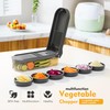 cutesun Vegetable Chopper, Veggie Chopper, Egg slicer with Container, French
