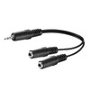 Goobay 50465 3.5 mm Audio Y Cable Adapter, 1x Male