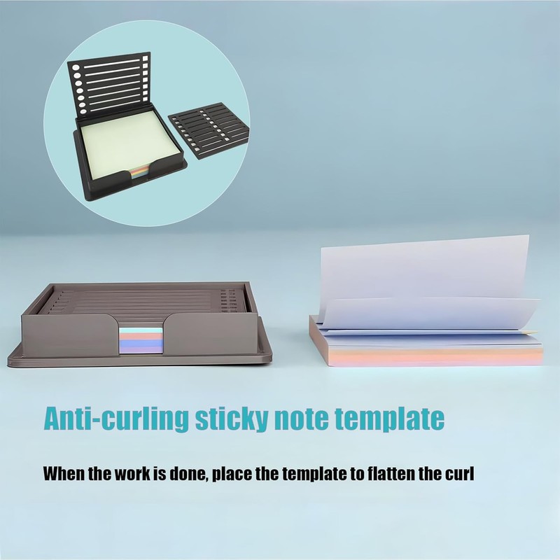 Sticky Note Stencil, Sticky Note Holder with Stencil 3x3 Sticky