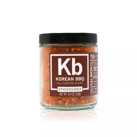 Spiceology Korean BBQ Rub 4.4 oz All Purpose Grilling Seasoning Glass Jar