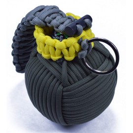 Bored Paracord - Olive Drab Emergency Paracord Survival Kit Grenade - 44 Life Saving Items Inside