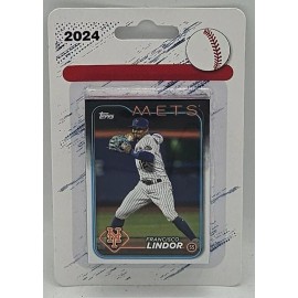 2024 Topps New York Mets 24 Card Team Set Series 1 & 2 Blister Packed