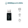 MERCUSYS Wi-Fi Dongle, N300 Wireless Mini USB Wi-Fi Adapter for