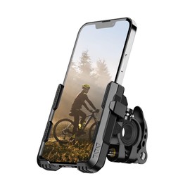 Eowihor Bike Phone Mount for Electric, Mountain, Scooter, and Dirt Bikes -360°rotatable Bike Phone Holder- Bike Phone Holder Suitable for Smartphones from 4.0-7.0 inches.