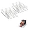 2-Pack Acrylic Makeup Palette Organizer, 7-Slot Eyeshadow Palette Storage, Clear