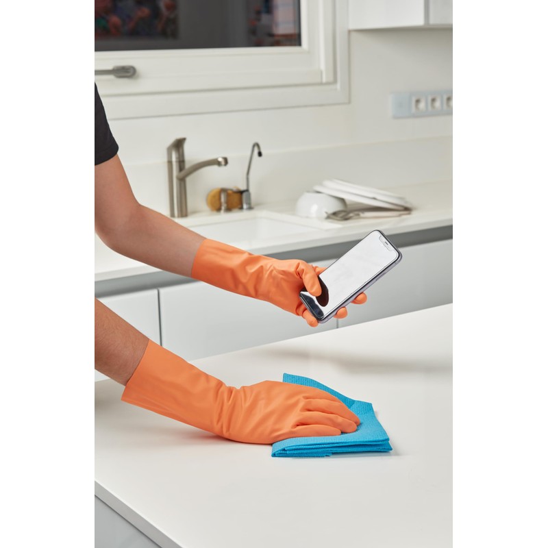 Spontex Feeling Household Gloves, 18 Pairs, for All Sensitive Household