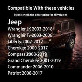 Tapa de gasolina, tapa de combustible para Jeep Wrangler JK TJ Liberty Cherokee Grand Cherokee Compass Commander Patriot Chrysler 200 300 Dodge Ram 1500 2500 3500