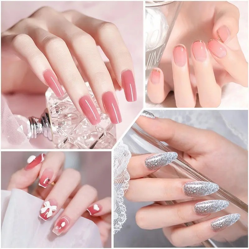 Kit Polygels Para Extensión De Uñas, Kit De Esmaltes De