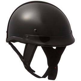 Skid Lid Gloss Traditional Helmet (Black, X-Large)