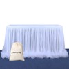 aromm Tulle Table Skirt Cover for Baby Shower Wedding Parties