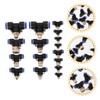 KICHOUSE Plastic Connectors 16pcs Set Air Fittings Kit for Compressor